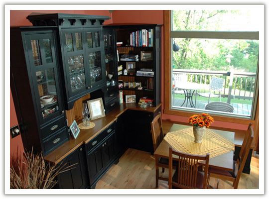 Oak cabinetry custom built